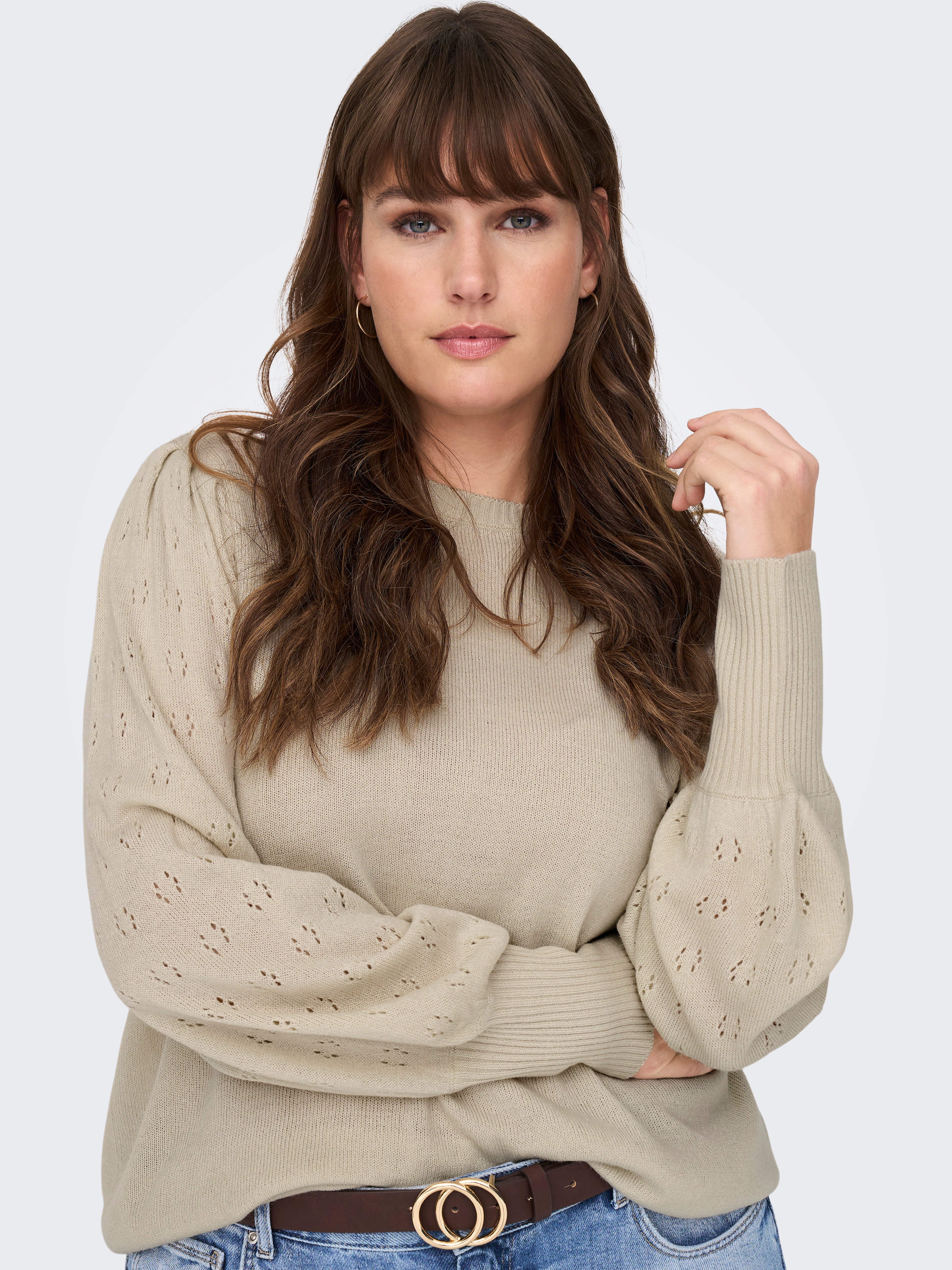 CARMIRLA Strickpullover Pumice Stone