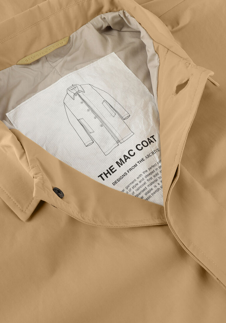SELECTED HOMME beige selected homme regenjas slhdalton mac coat w