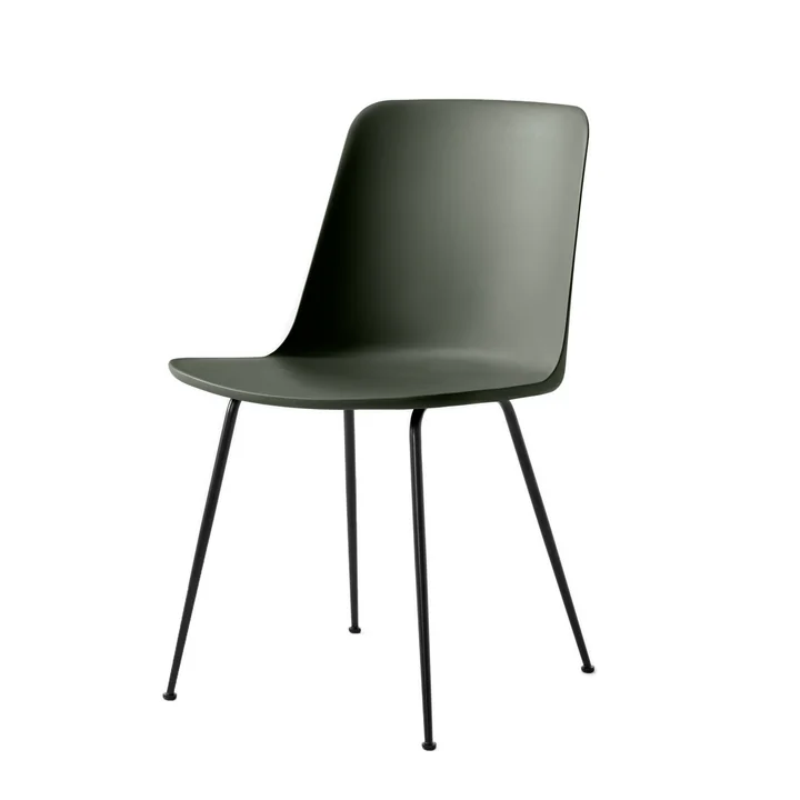 &Tradition - Rely Chair HW6, bronze grün / schwarz