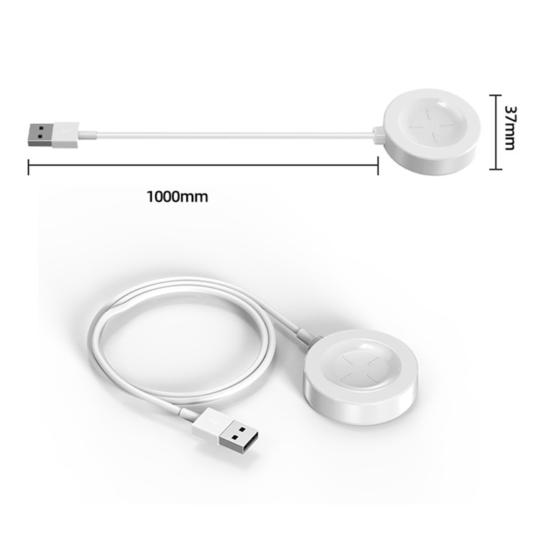 (1m) USB A auf Huawei Watch GT 3 Magnetisches Ladekabel - Weiss