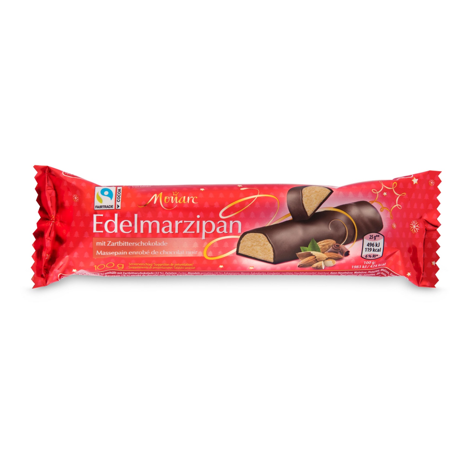 MONARC Edelmarzipan-Riegel, Klassik 100 g