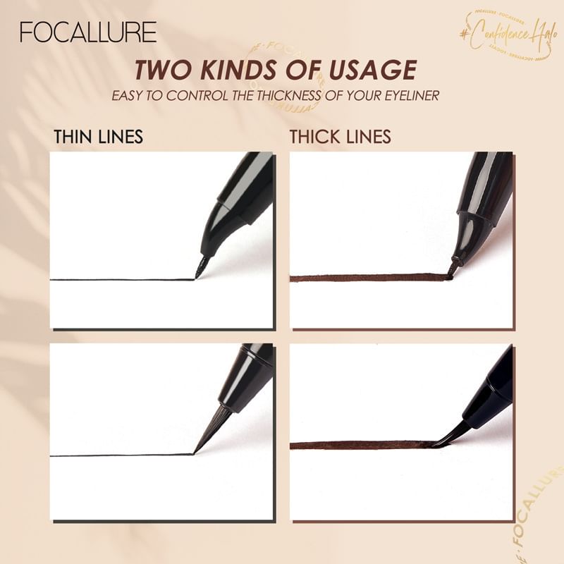 FOCALLURE - Langdurige waterdichte vloeibare eyeliner - 2 soorten