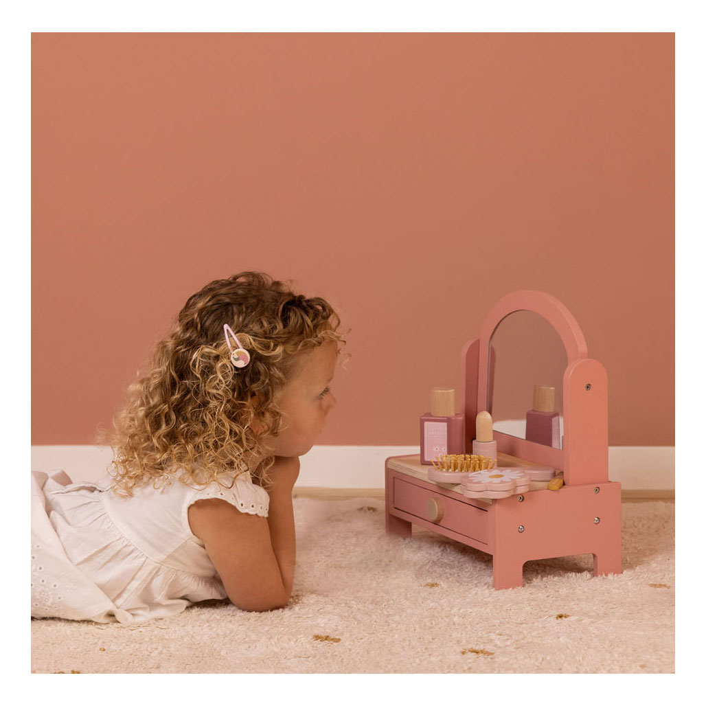 Little Dutch Houten Kaptafel Roze FSC