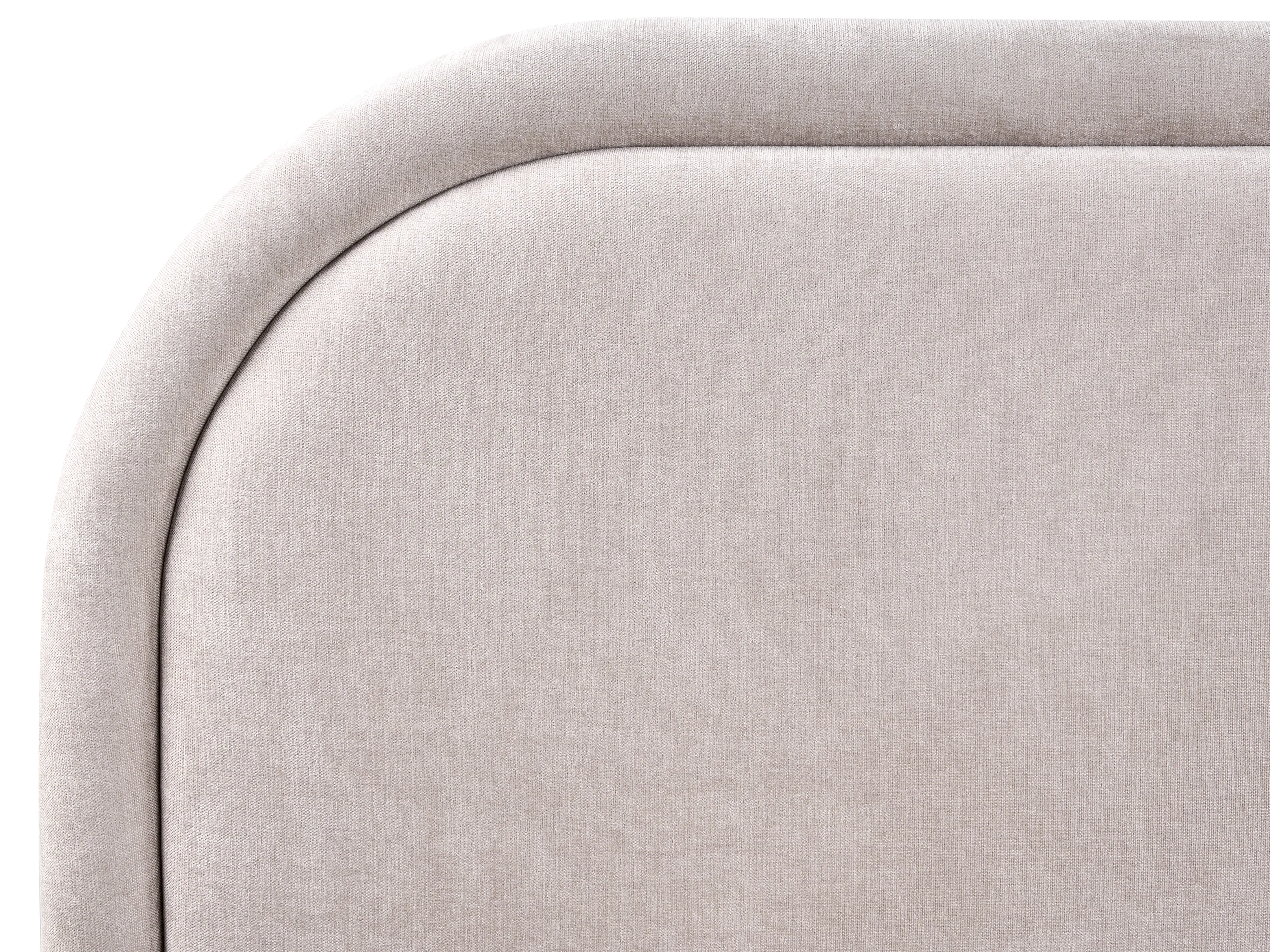 Bed met opbergruimte Chenille QUILLIEN 180 x 200 cm Taupe