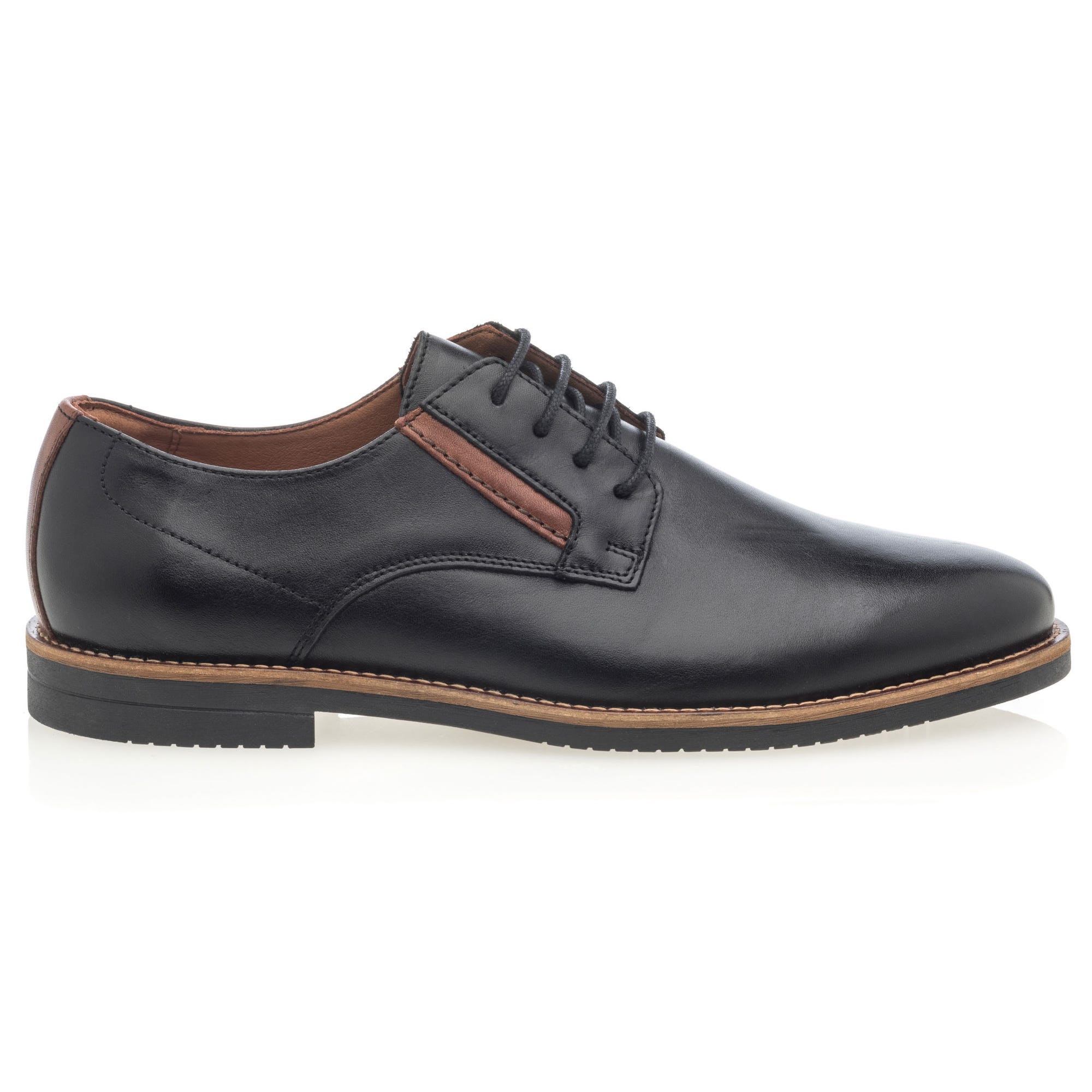 Derbies Homme en cuir noir