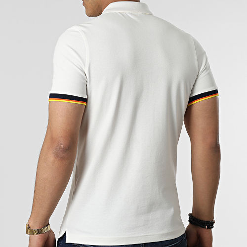 Polo Manches Courtes Vincent Contrast Stretch K008J50 Blanc