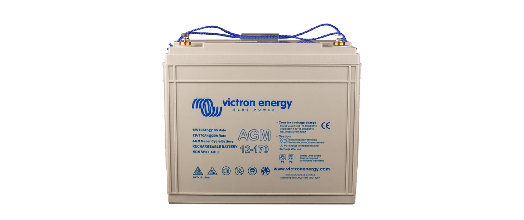 Batterie AGM Super Cycle 12 V / 170 Ah<br>Innovative Batterie mit den Abmessungen (H x B x T): 339 x 172 x 281 mm