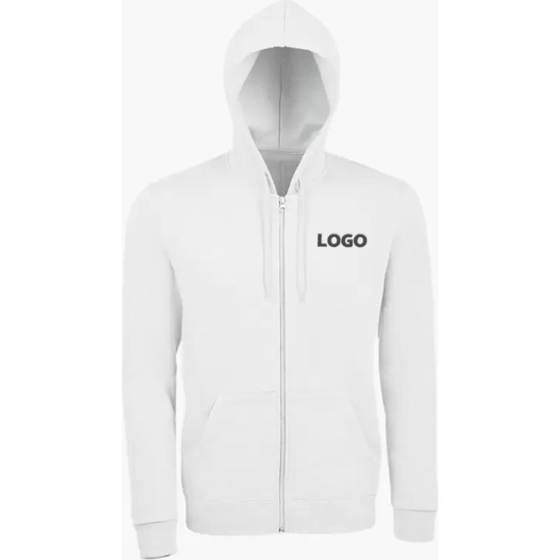 Gilet zippé manches longues publicitaire 260 g/m² Sol's - marquage broderie