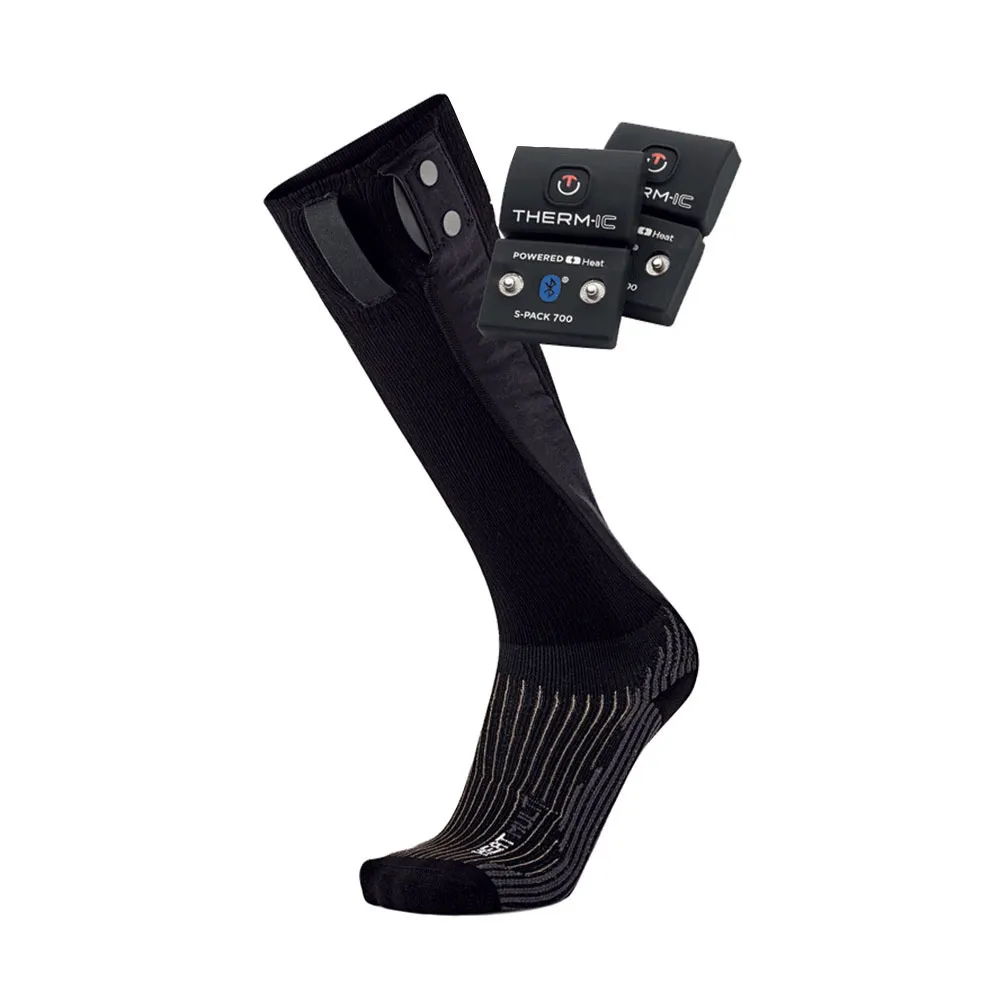 Therm-ic POWSOCKS HEAT MULT - Chaussettes chauffantes + Batteries S-700B black