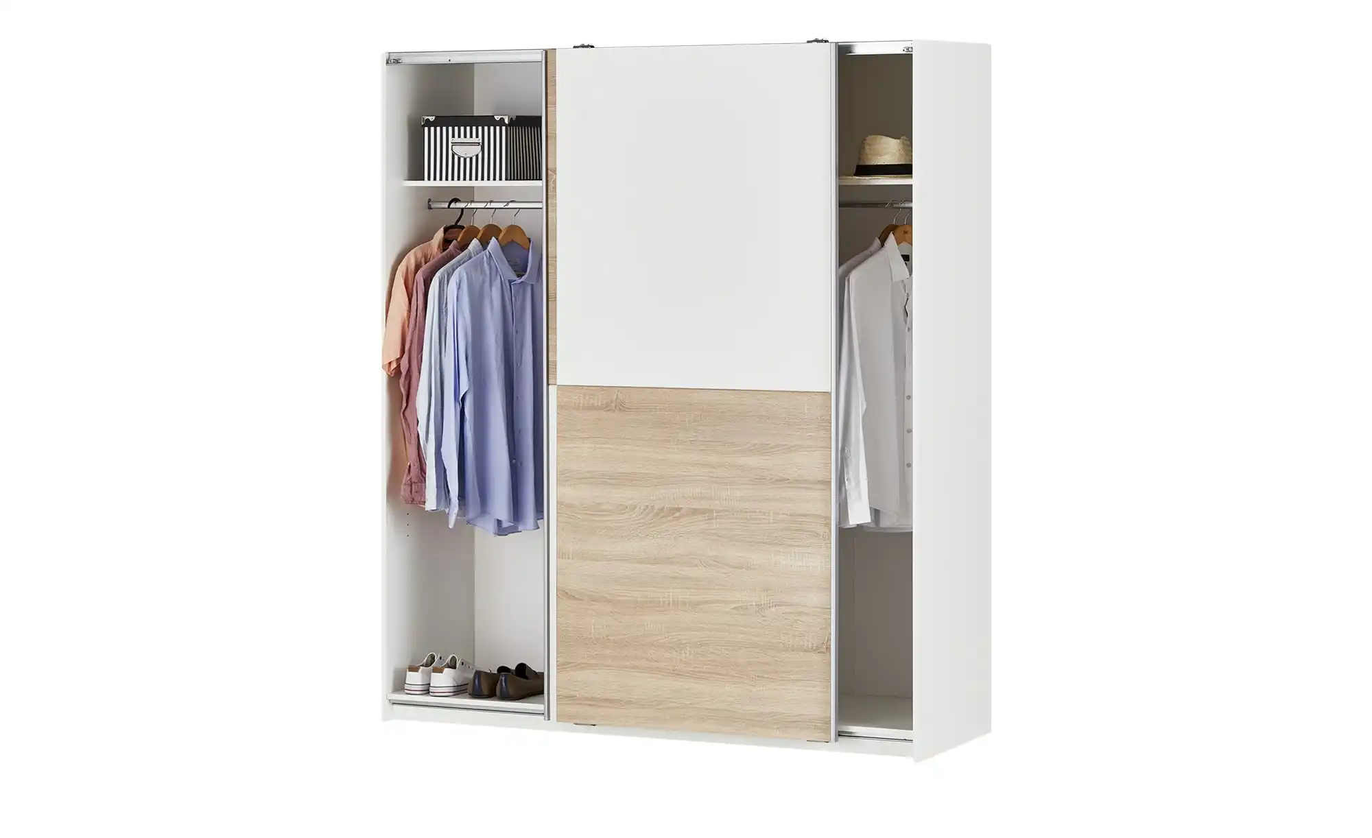 Schwebetürenschrank, 2-türig Tipton
