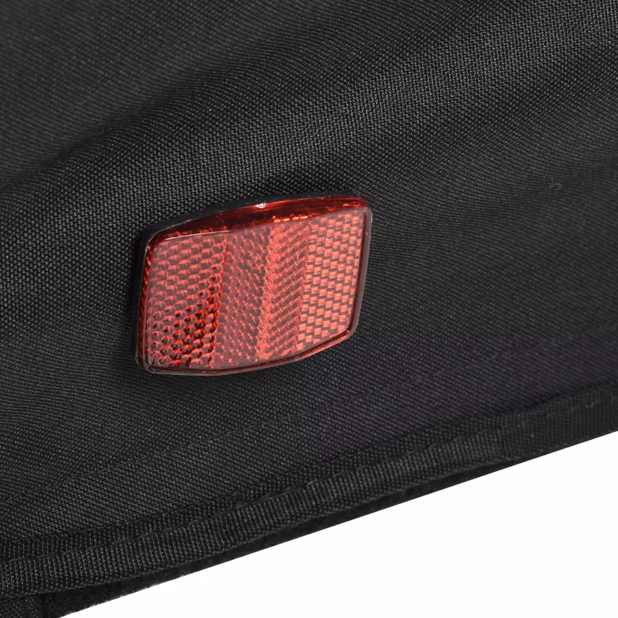 HOMCOM Kinderanhänger mit Staufach orange, schwarz