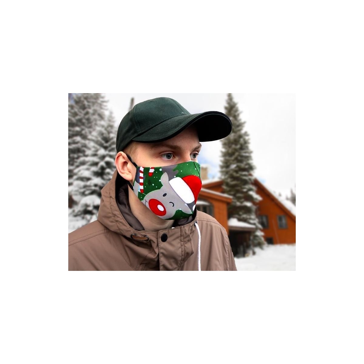 Munnbeskyttelse med julemotiv (Julren)