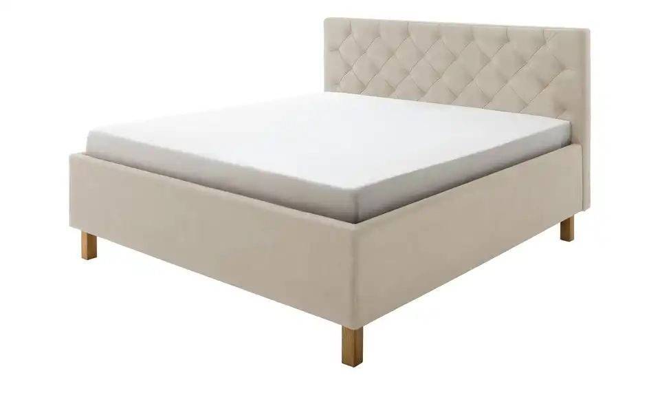 Polsterbettgestell San Remo Beige 160 cm