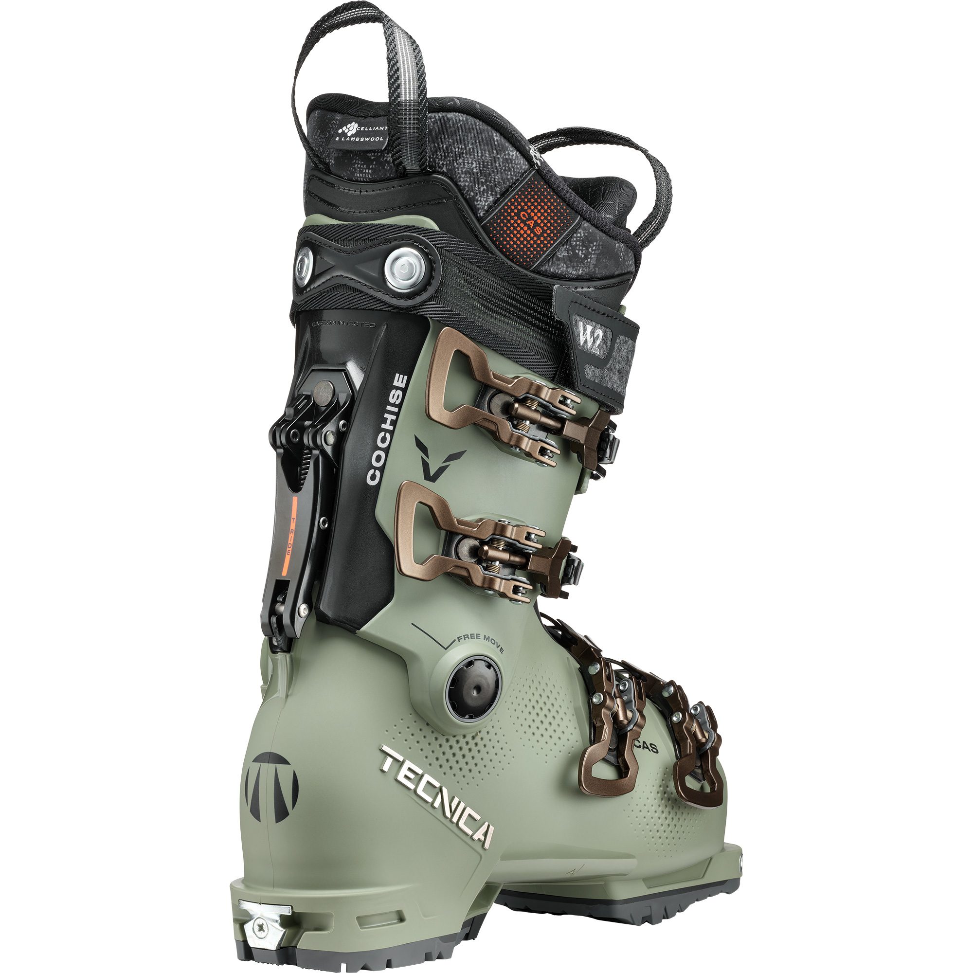 Tecnica Cochise MV 95 W DYN GripWalk Freetouring Skischuhe Damen camp green
