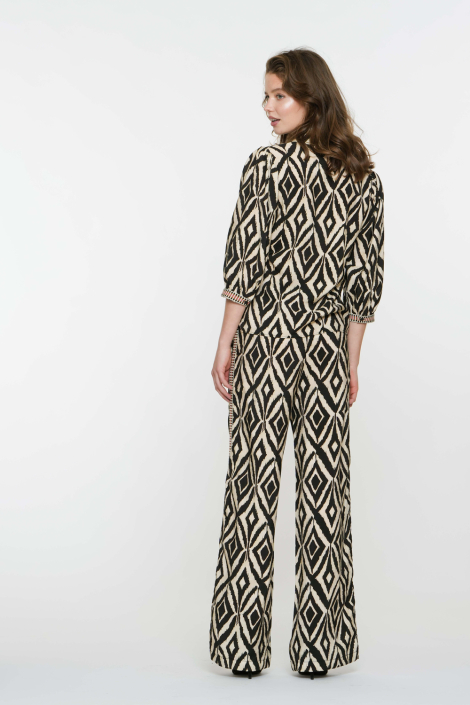 Geisha zwarte dames blouse