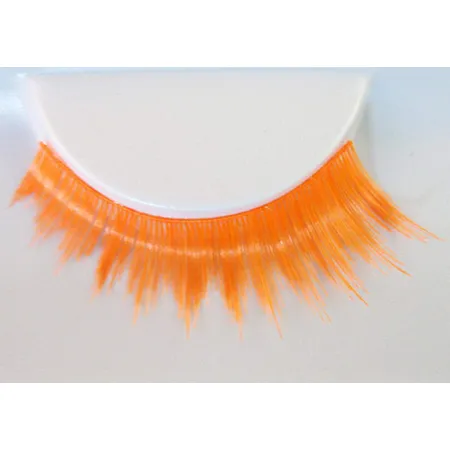 Eulenspiegel Wimpern orange mit Fluo Effect