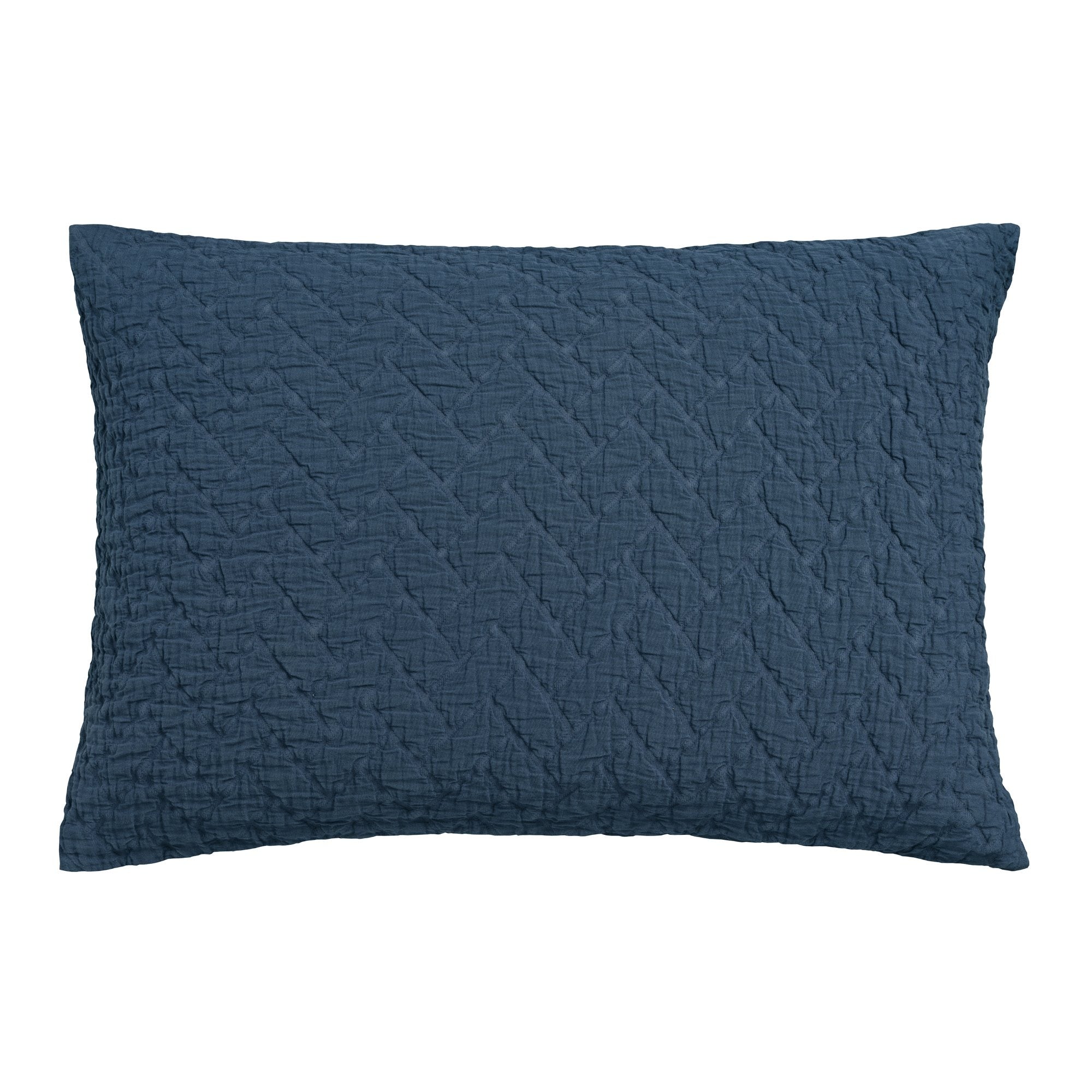 Pure Kussensloop Blue Ink | 60 x 70 cm | Blauw | Katoen