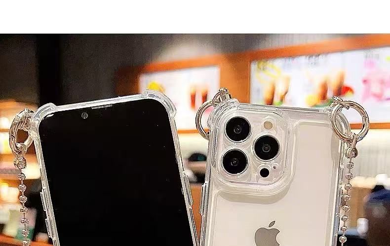 Tondephiry - Telefoonhoesje met bandje - iPhone 16, 16 Pro, 16 Pro Max, 15, 15 Pro, 15 Pro Max, 14, 14 Pro, 14 Pro Max, 13, 13 Pro, 13 Pro Max, 12, 12 Pro, 12 Pro Max, 11, 11 Pro Max