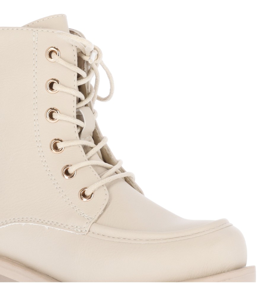 Botas de cano curto infantis Chika10, cor bege (British 02).