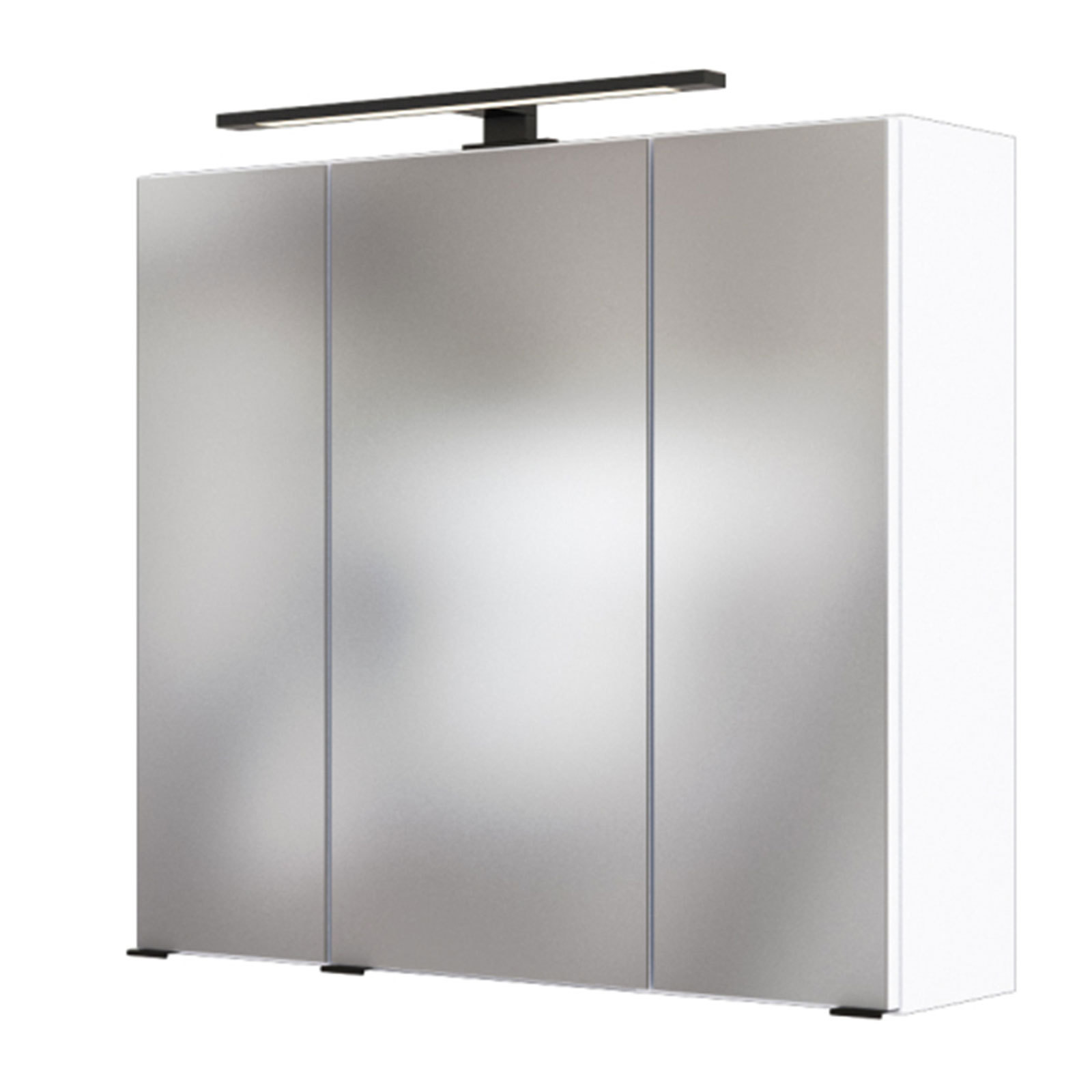 3D-Spiegelschrank LUZERN - weiß - 70 cm breit