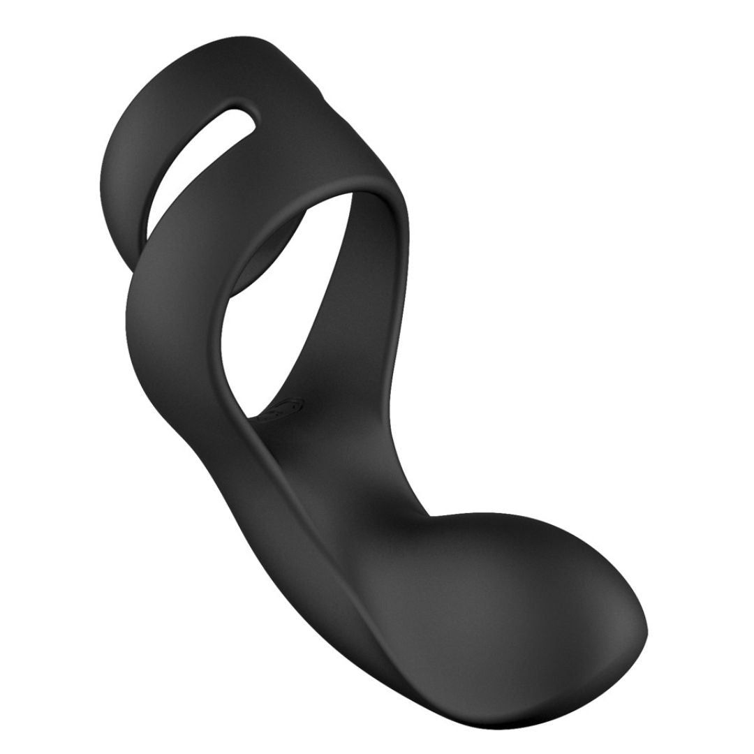 Penis-/Hodenring „Benedict“ mit Perineumvibrator | 5 Vibrationsmodi in 5 Intensitäten | Svakom