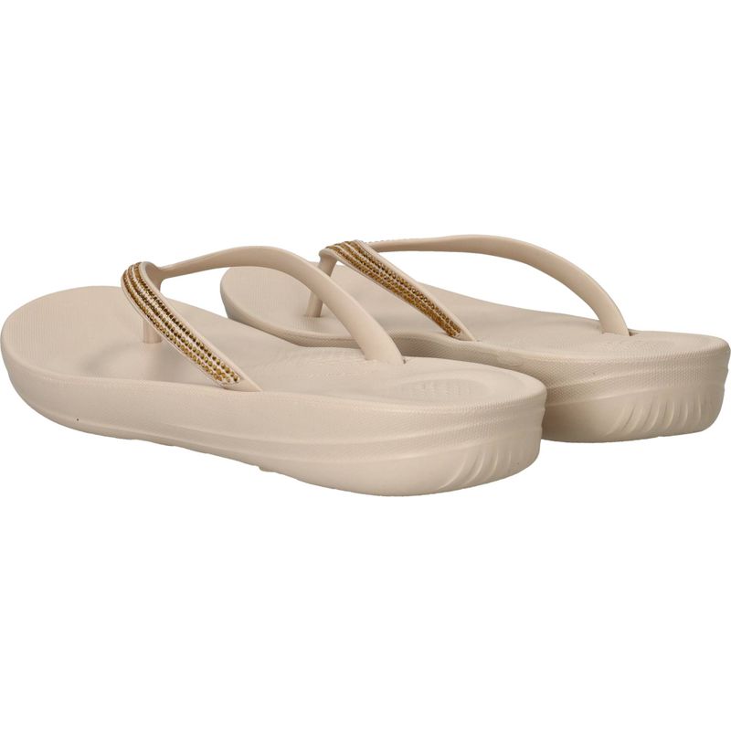 FitFlop Iqushion Teenslippers Beige Dames