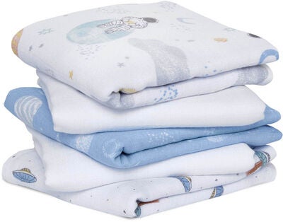 Aden + Anais™ Essentials Musselintepper Space Explorers 5-pack