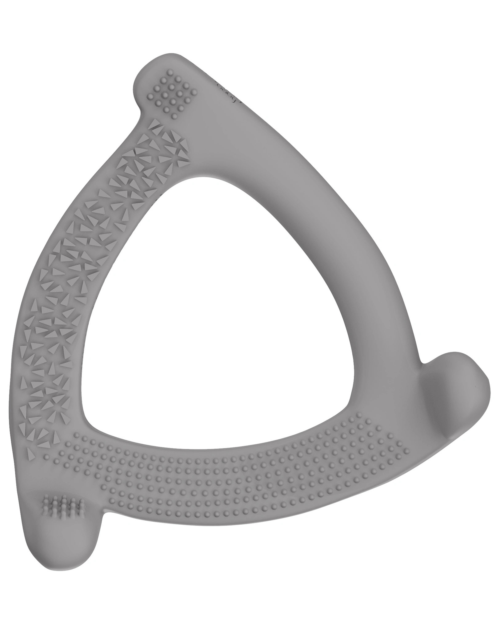 Silikon Beißring EVERYDAY BABY - TRIANGEL (10cm) in grau