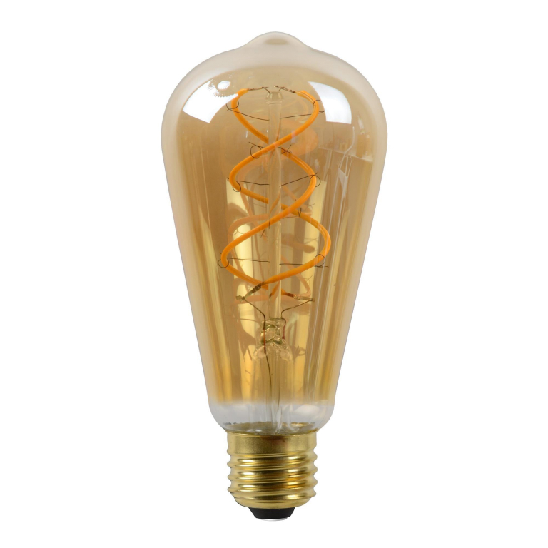 Lucide ST64 LED lichtbron E27 5W 2200K amber dimbaar