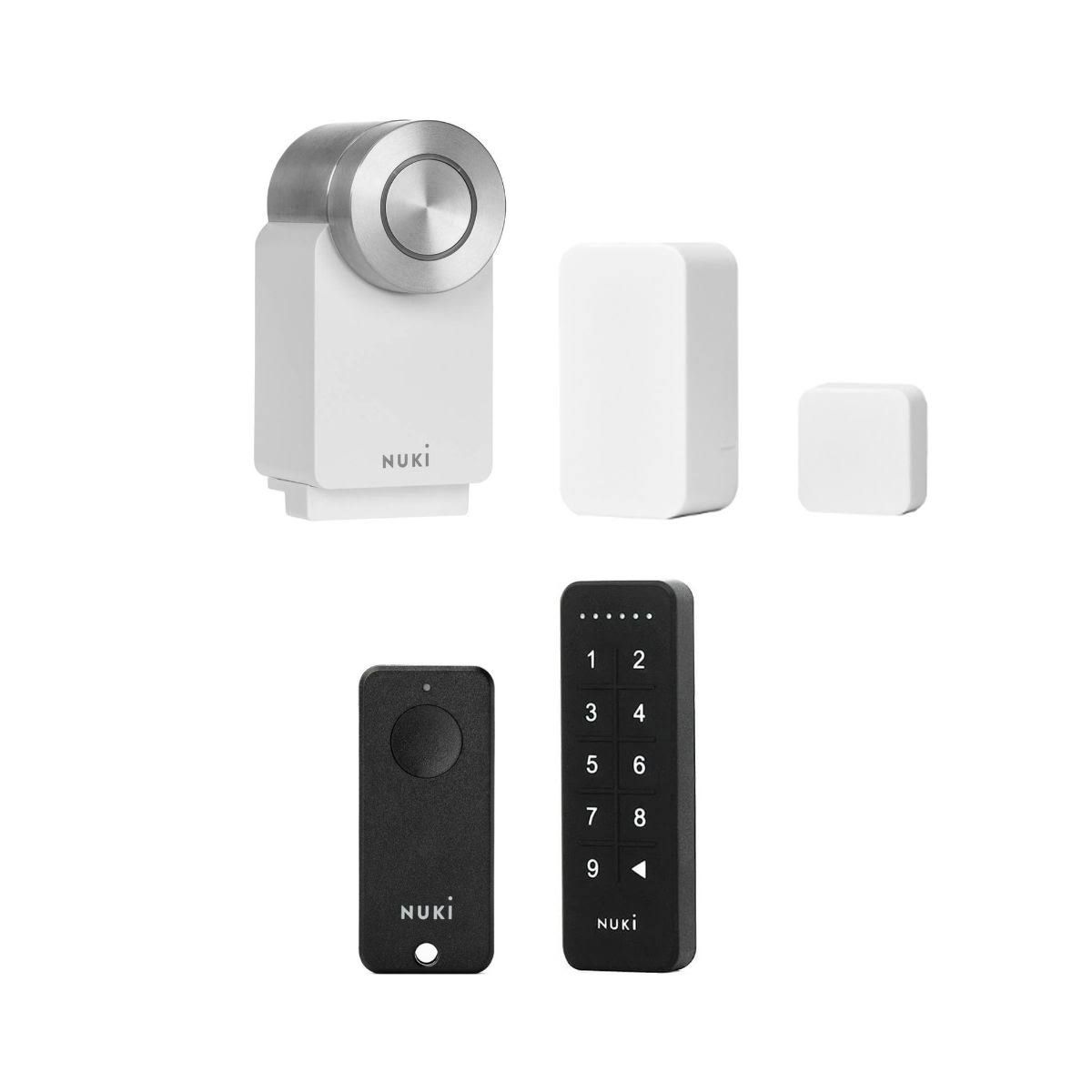 Nuki Smart Lock Pro (4. Gen) + Fob + Door Sensor + Keypad - Komplett Set