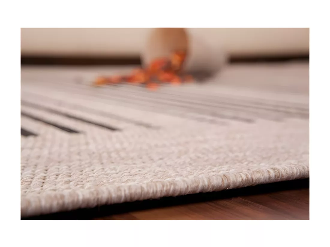 Tapis 230x160cm, design F105A coloris argent - Confort et élégance pour votre intérieur