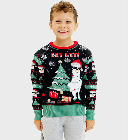 Jule-Sweaters Bluse m. Hell - Holen Sie sich Lit - Schwarz