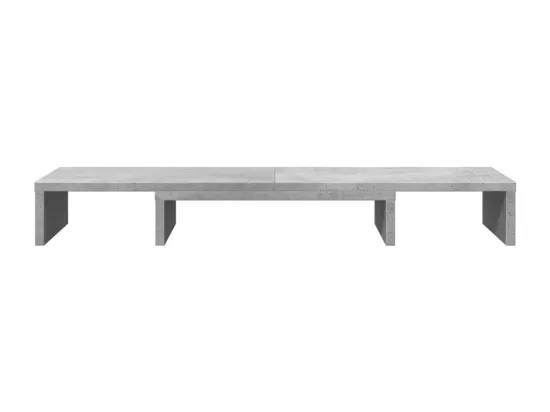 Support de moniteur élévateur réglable gris béton