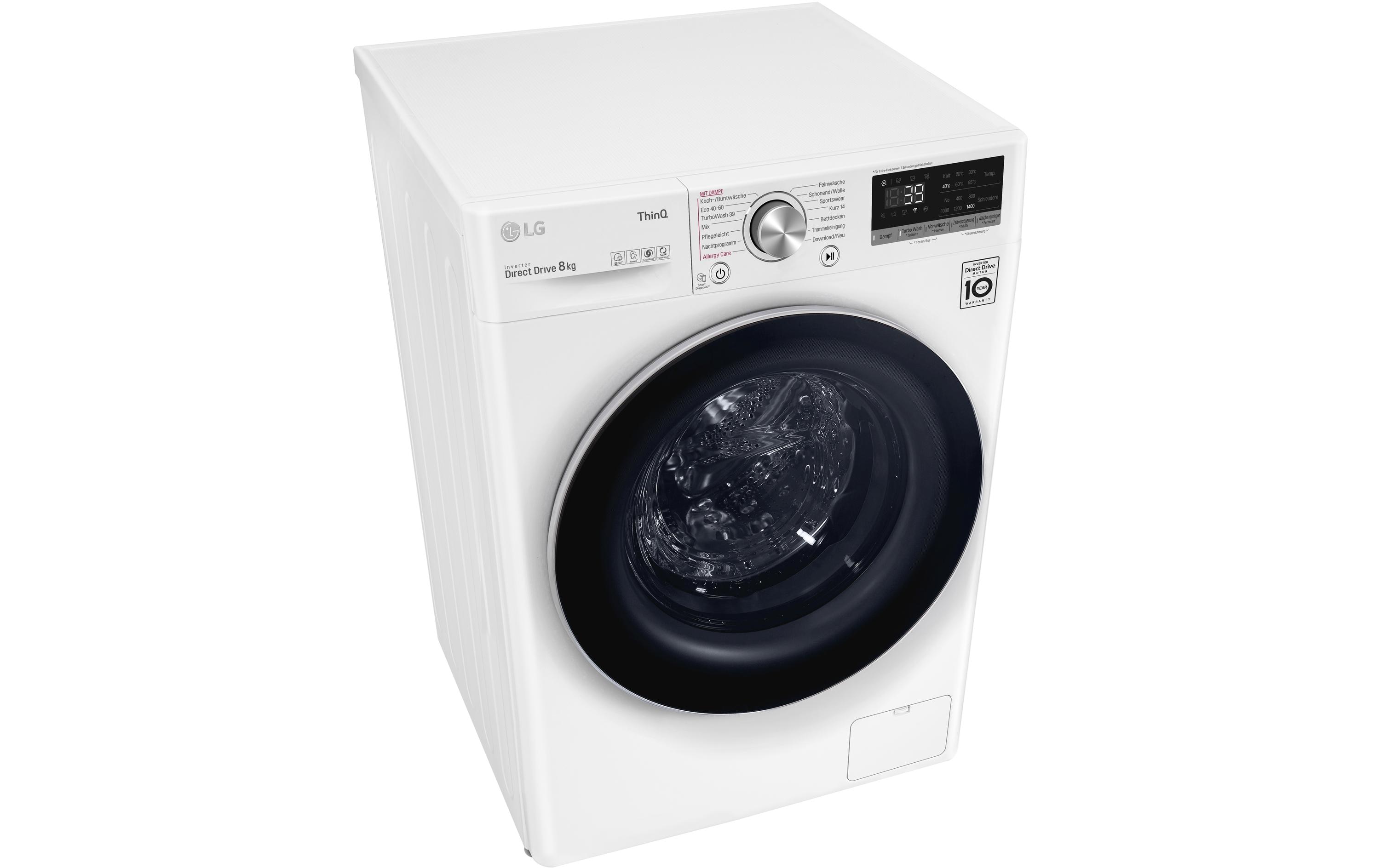 Waschmaschine F4WV708P1E Links<br>Frontloader mit 8 kg Ladekapazität