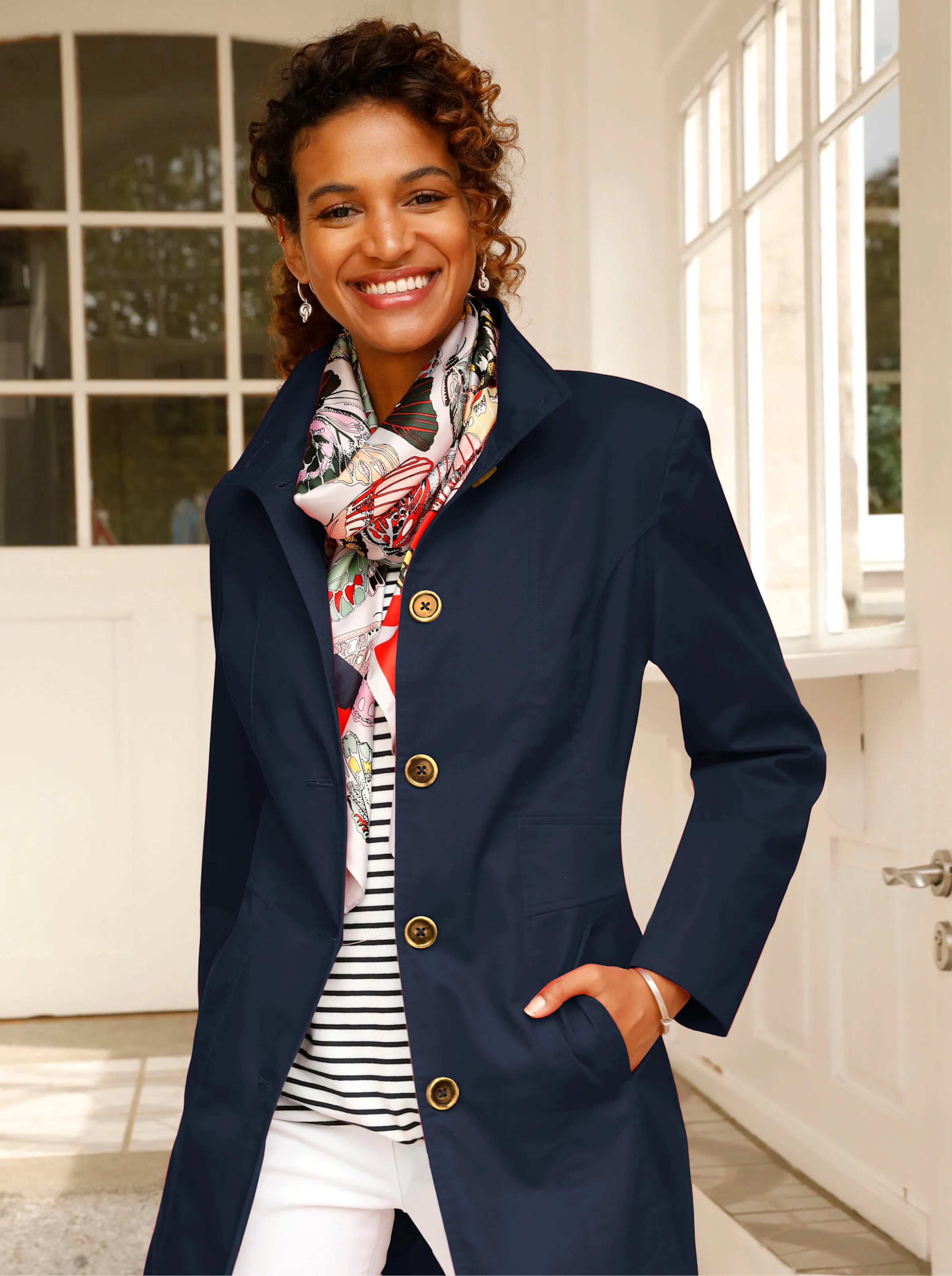 Jacke in marine