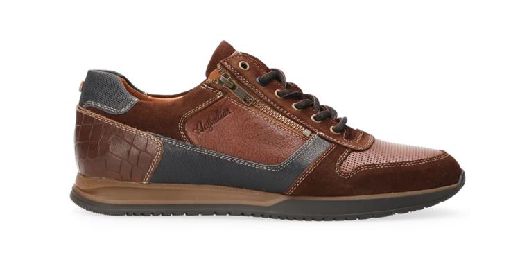 Australian Footwear Browning Leather Brown Blue