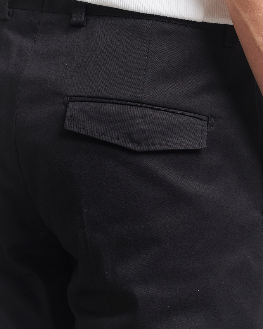 Tiger of Sweden Tenuta Pleated Cotton Trousers Black