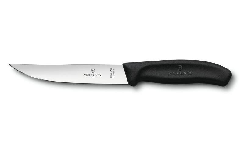 Steakmesser Swiss Classic Gross, 1 Stück, SchwarzMesser mit geradem Schliff