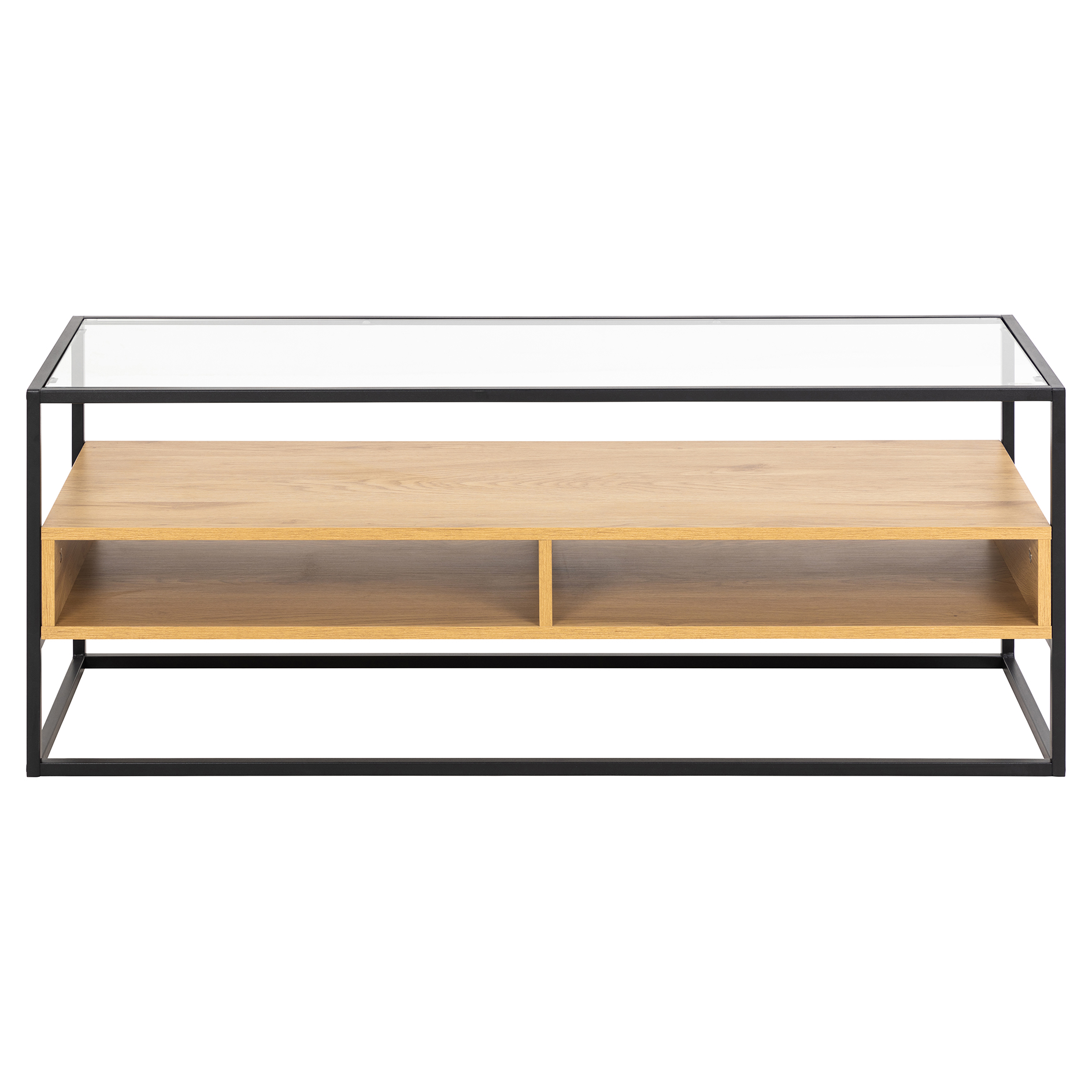 TV-Tisch RANDOLF - schwarz-Wildeiche - 120 cm