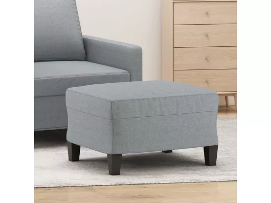 Repose-pied Gris clair 60x50x41 cm Tissu
