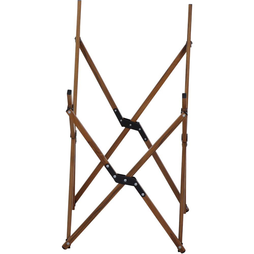 Campingstuhl TREND - beige-Holzoptik - mit Tragetasche