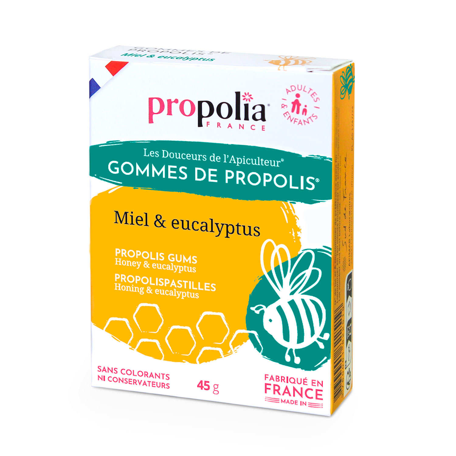 Gommes de Propolis - Miel, eucalyptus