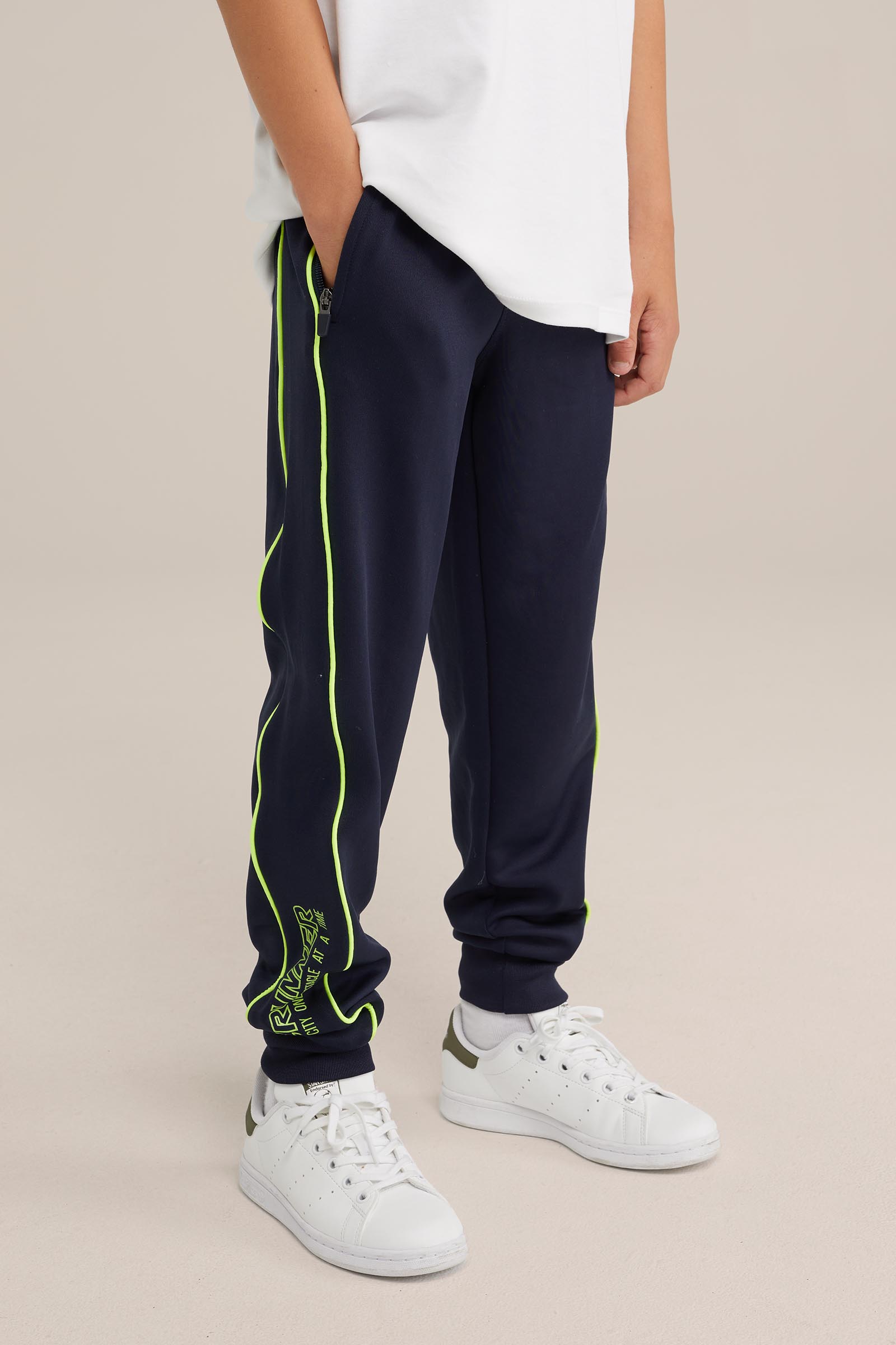 Jongens technical sweat joggingbroek WE Fashion Donkerblauw