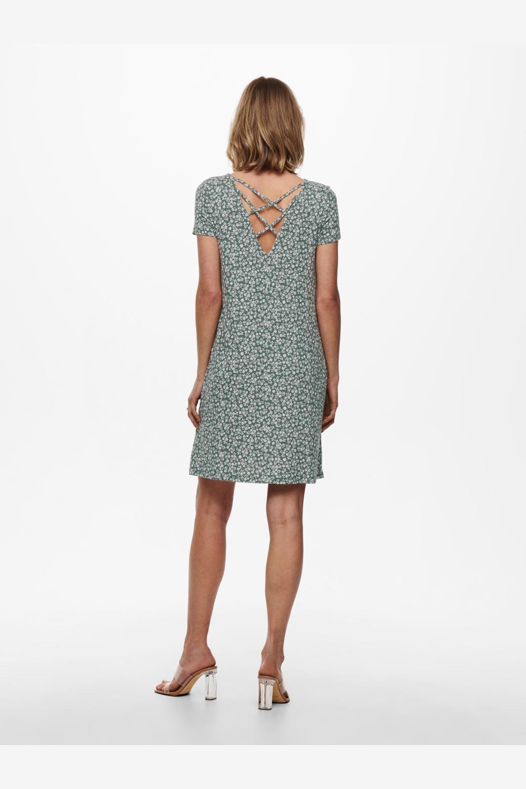 Only Onlbera Back Lace Up S/S Dress