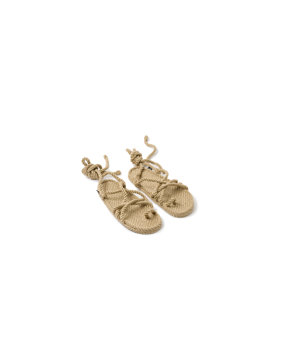 nomadic sandales femme isla beige en corde