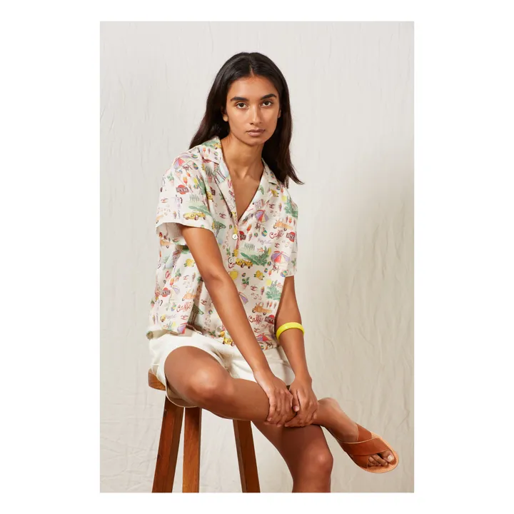 a.p Chemise Freda Imprimée | Ecru