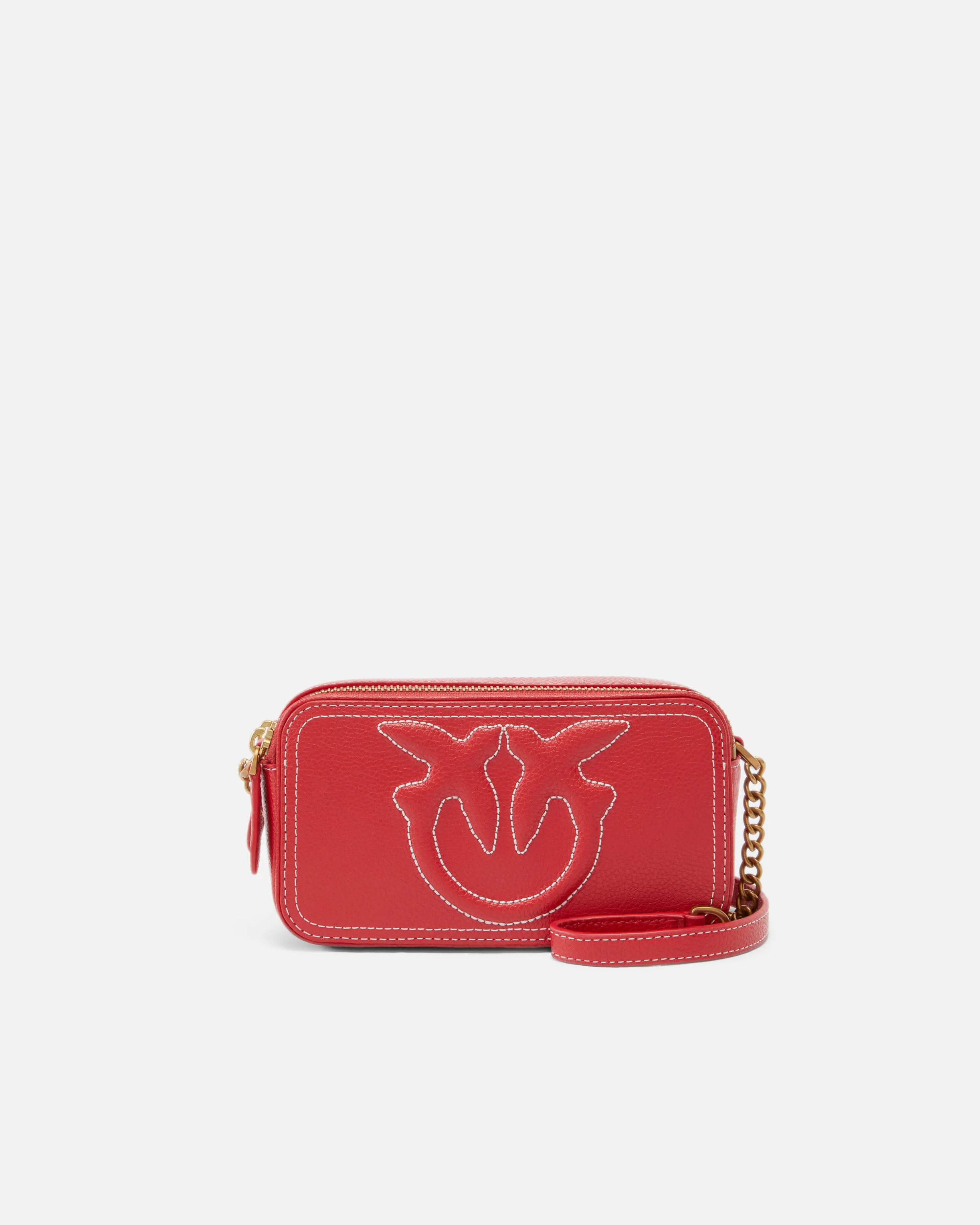 Petit sac à bandoulière avec logo love birds en relief | Rouge
