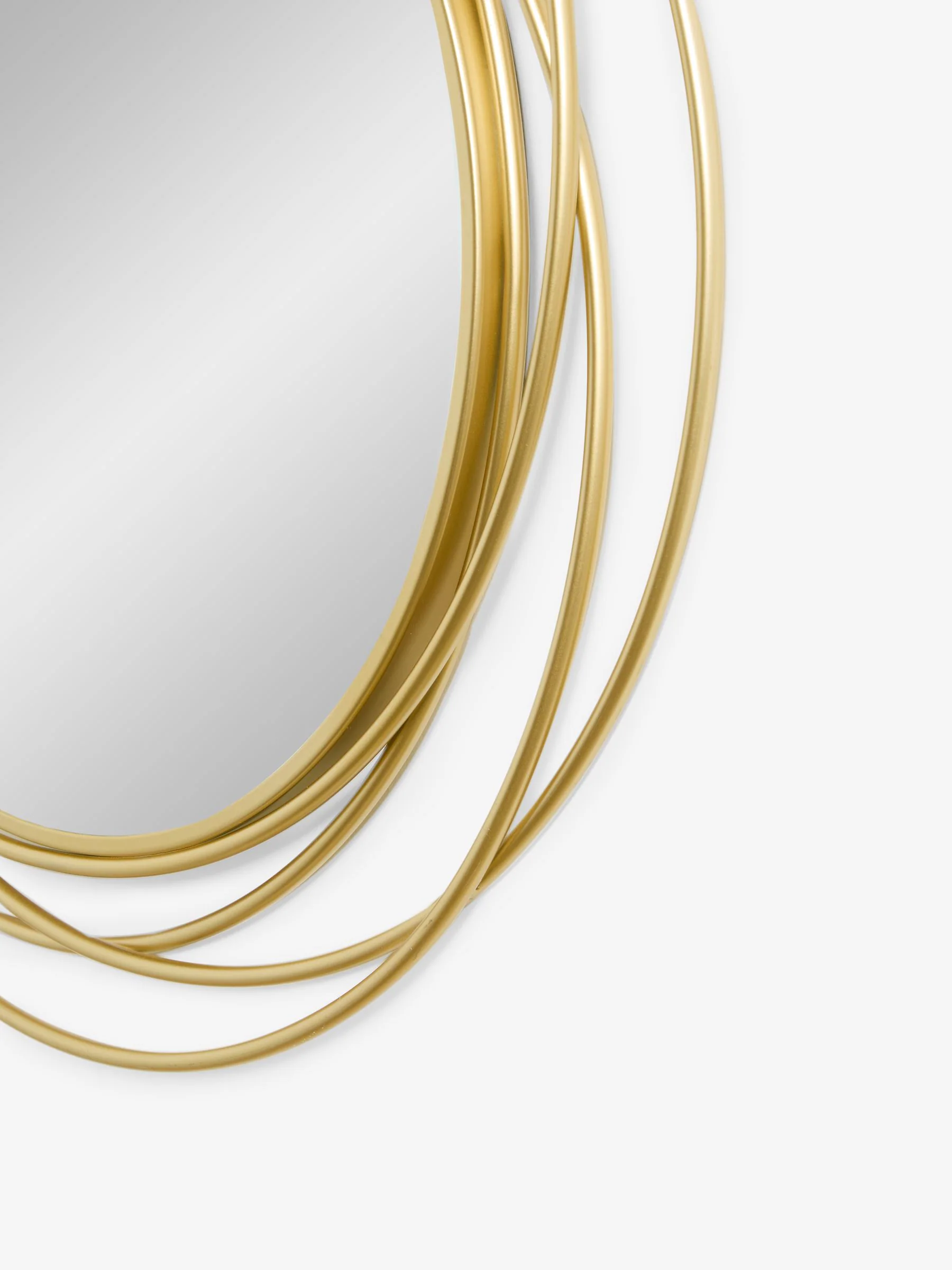 Contemporary Wire 60cm Wall Mirror