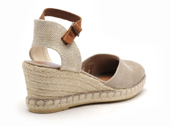 Verbenas nu pieds talons femme malena serraje beige