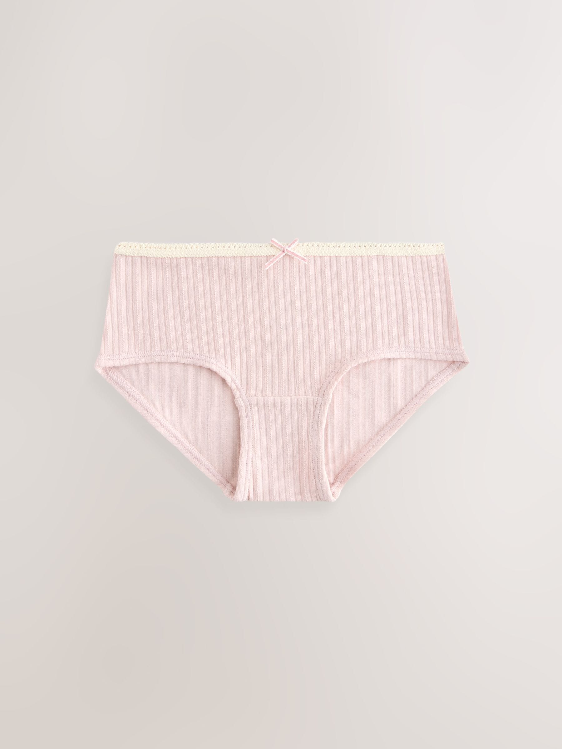 Roze met strepen - Textuur hipsters 5 Pack (2-16jr)